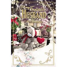 3D Holographic Fantastic Husband Me to You Bear Christmas Card Image Preview
